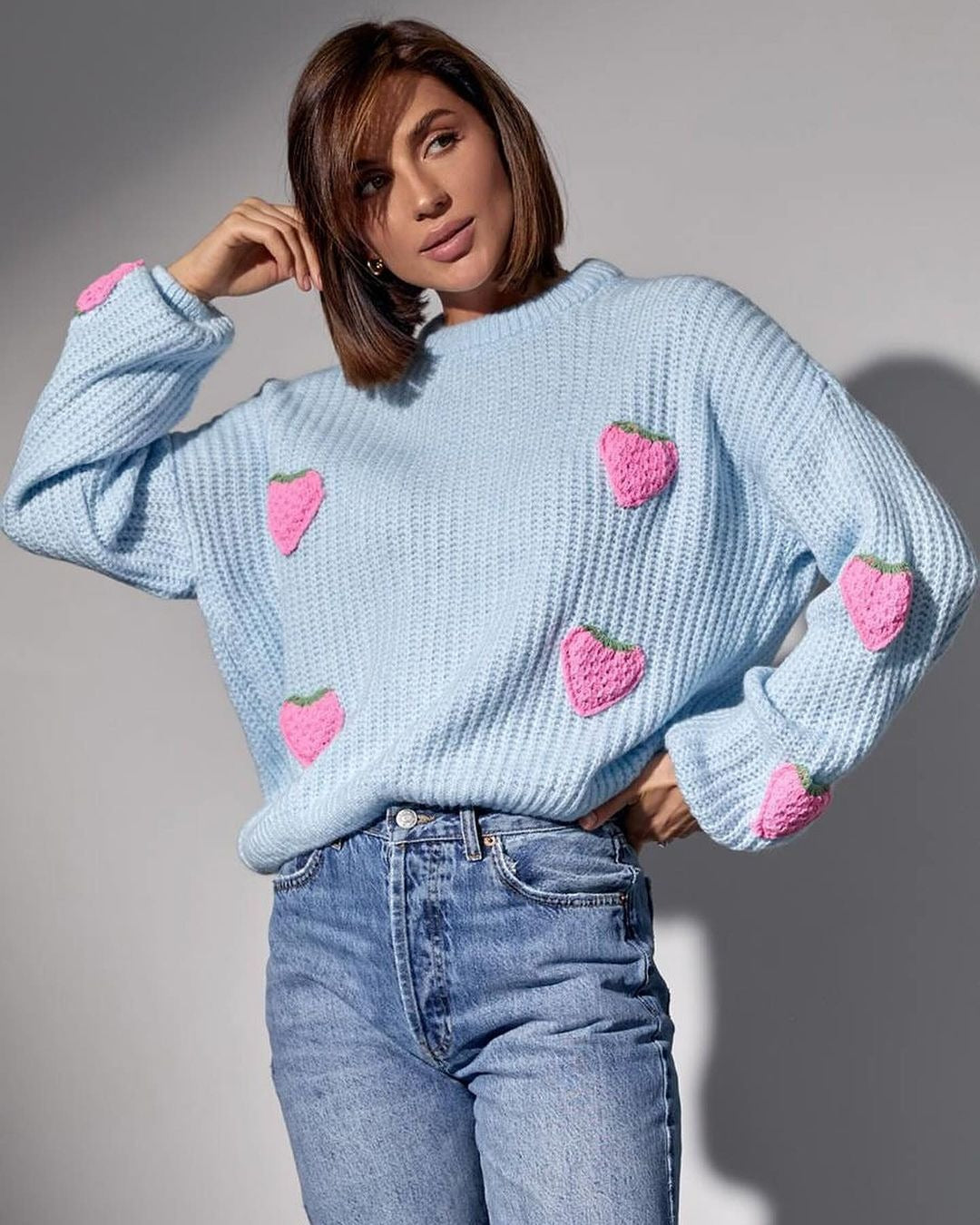 Damen Pullover mit einzigartigem Herzdesign Drune
