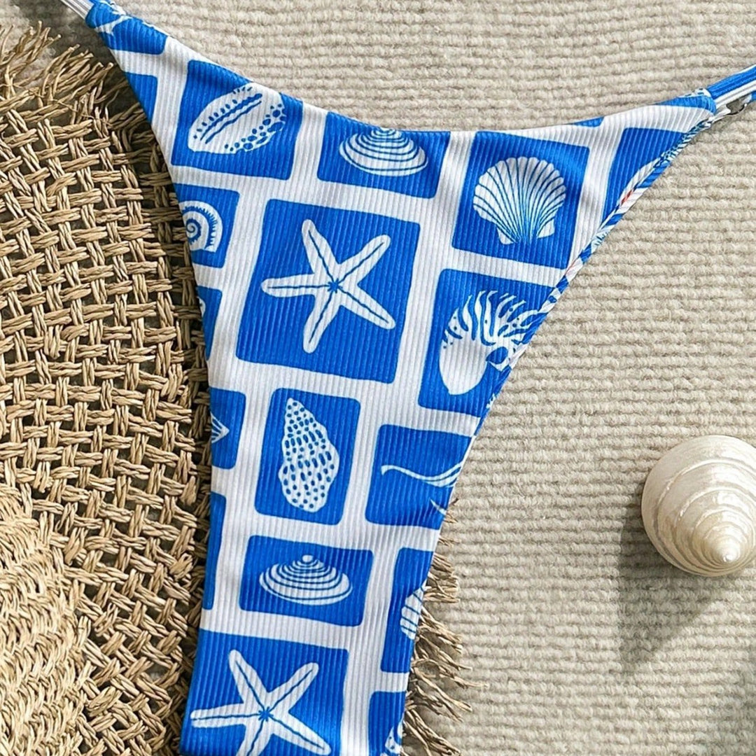 Damen Triangel-Bikini mit maritimem Design Drune