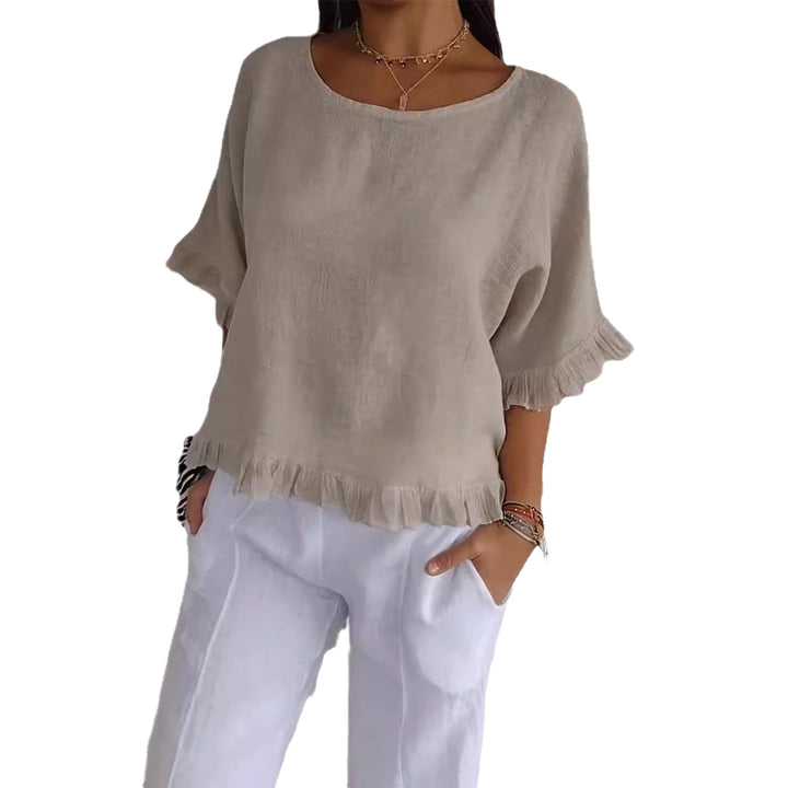 Damen Casual Oversize Shirt Drune