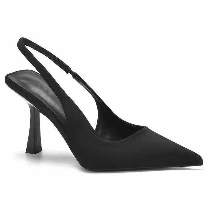 Damen elegante Slingback-Pumps mit spitzem Zehenbereich und hohem Absatz Drune