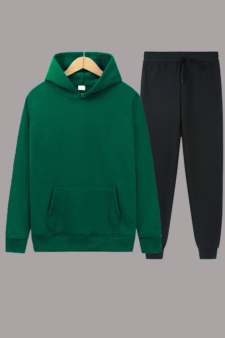 Damen sportliches Hoodie- und Jogginghosen-Set mit elastischem Bund und praktischen Taschen Drune