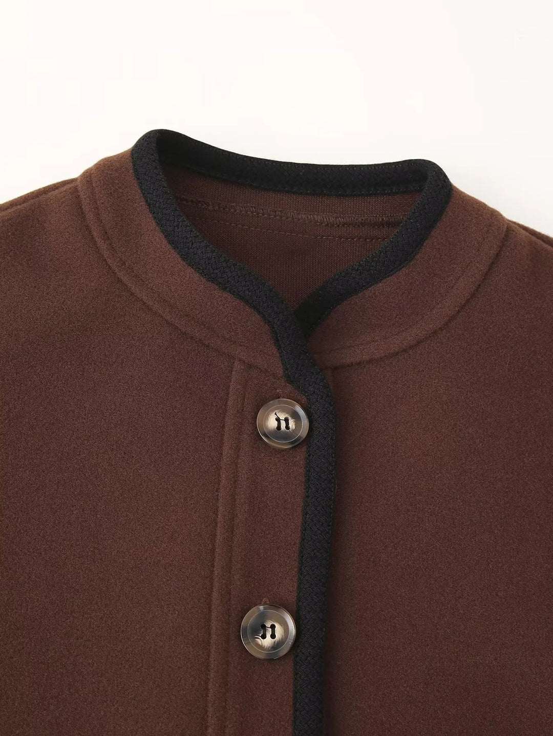 Damen elegante Übergangsjacke mit dekorativen Knöpfen Drune