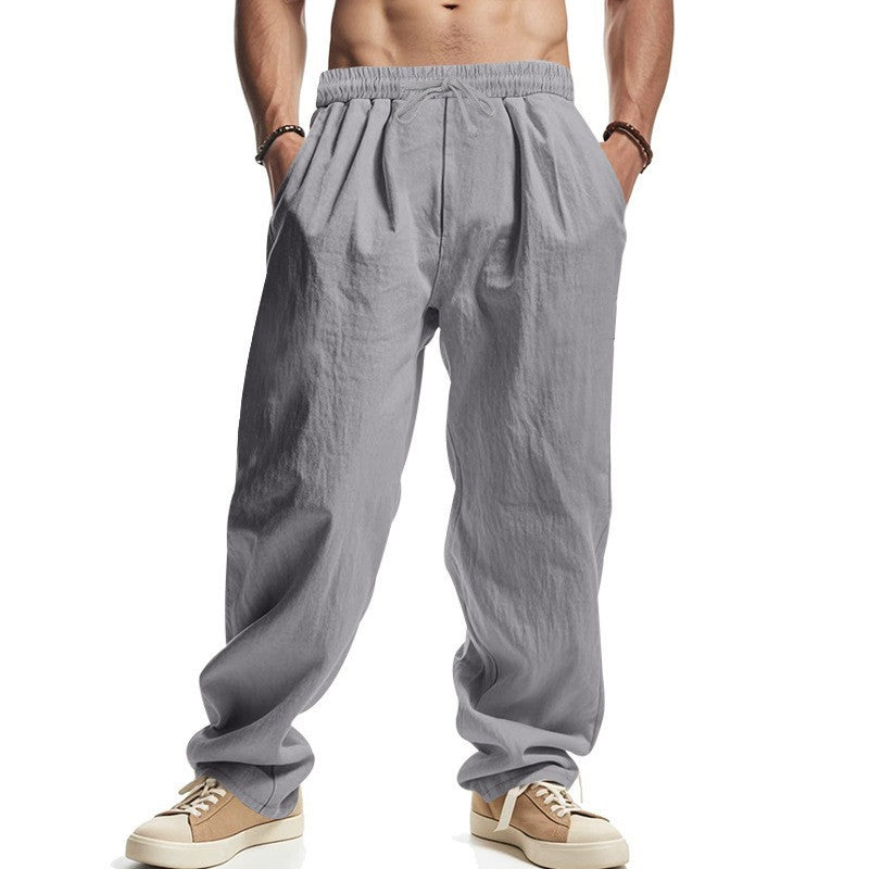 Herren Luftige Freizeithose mit elastischem Bund und Taschen Drune