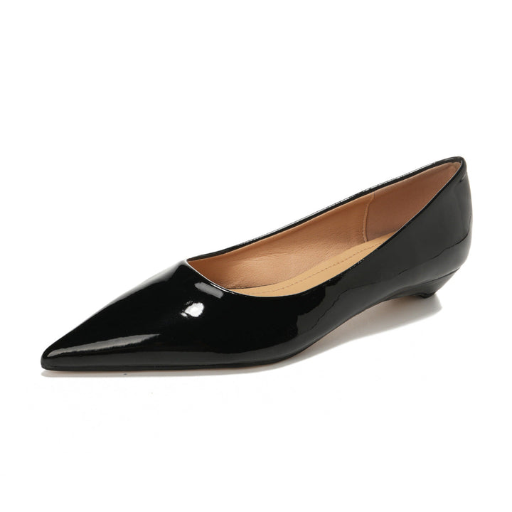 Damen spitze Ballerinas mit glänzendem Lackfinish und elegantem Design Drune