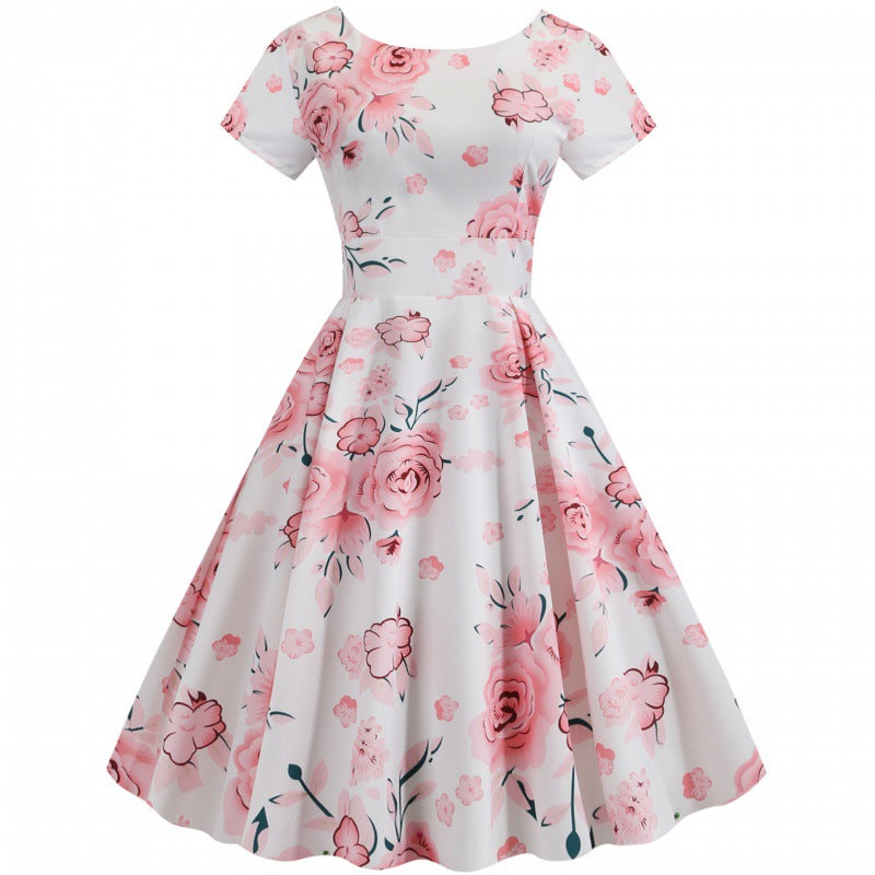 Damen Midi-Kleid mit floralem Muster und schmeichelndem Schnitt Drune
