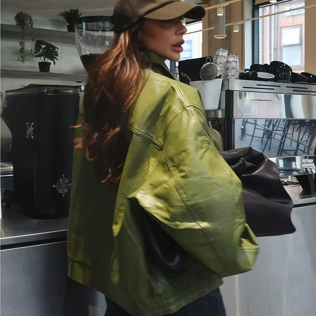 Damen lässige Oversized-Jacke Drune