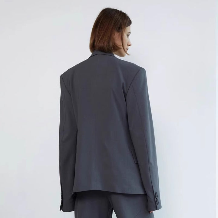 Damen eleganter Oversize-Blazer mit dezenten Details Drune