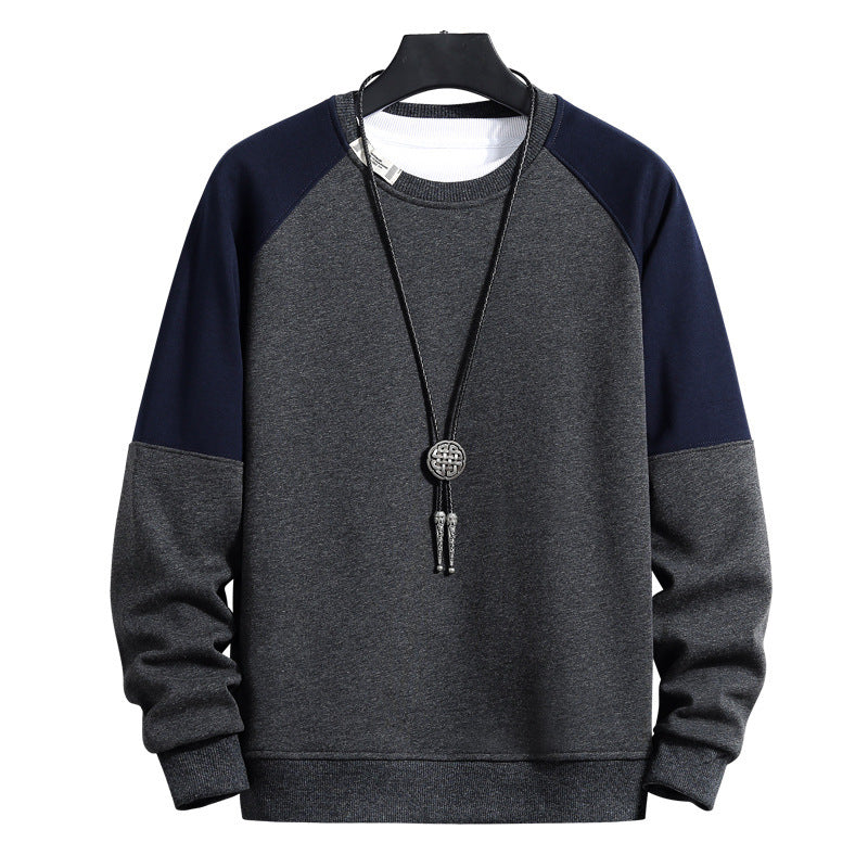 Herren modischer Sweatshirt mit Kontrastärmel Drune