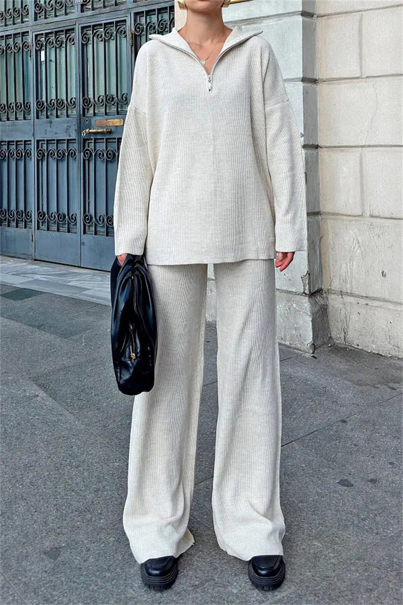 Damen lässiger Hoodie mit weitem Hosen Drune