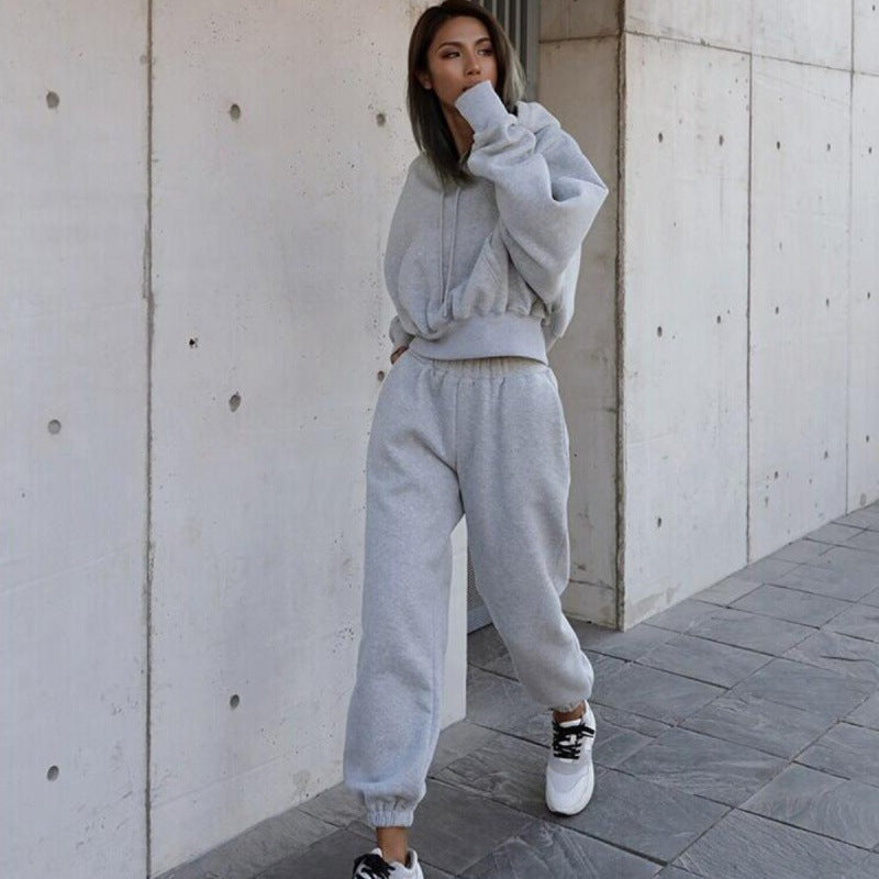 Damen Bequemer Kapuzenpullover mit lässigem Schnitt und praktischen Taschen Drune