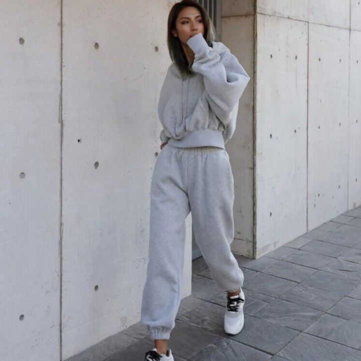 Damen Bequemer Kapuzenpullover mit lässigem Schnitt und praktischen Taschen Drune