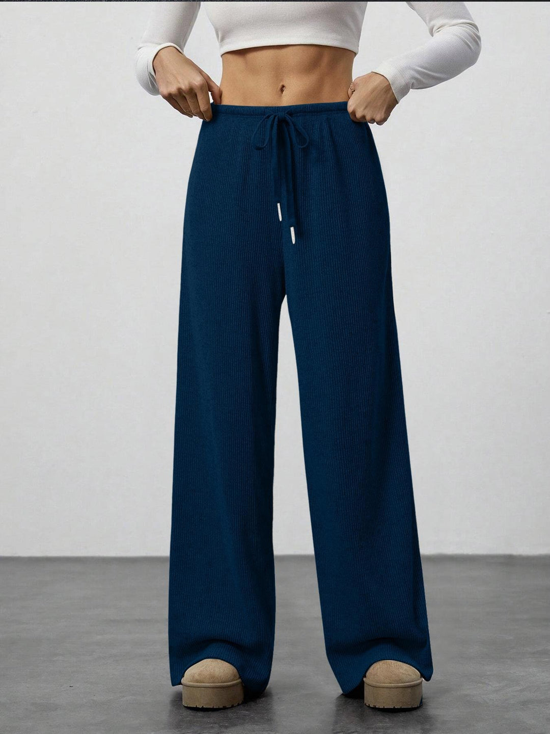 Damen weite Strickhose Drune