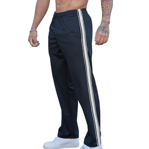 Herren Sportliche Trainingshose mit elastischem Bund und seitlichen Streifen Drune