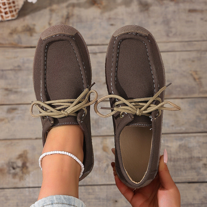 Damen Sneakers im lässigen Design mit komfortabler Schnürung und rutschfester Sohle Drune