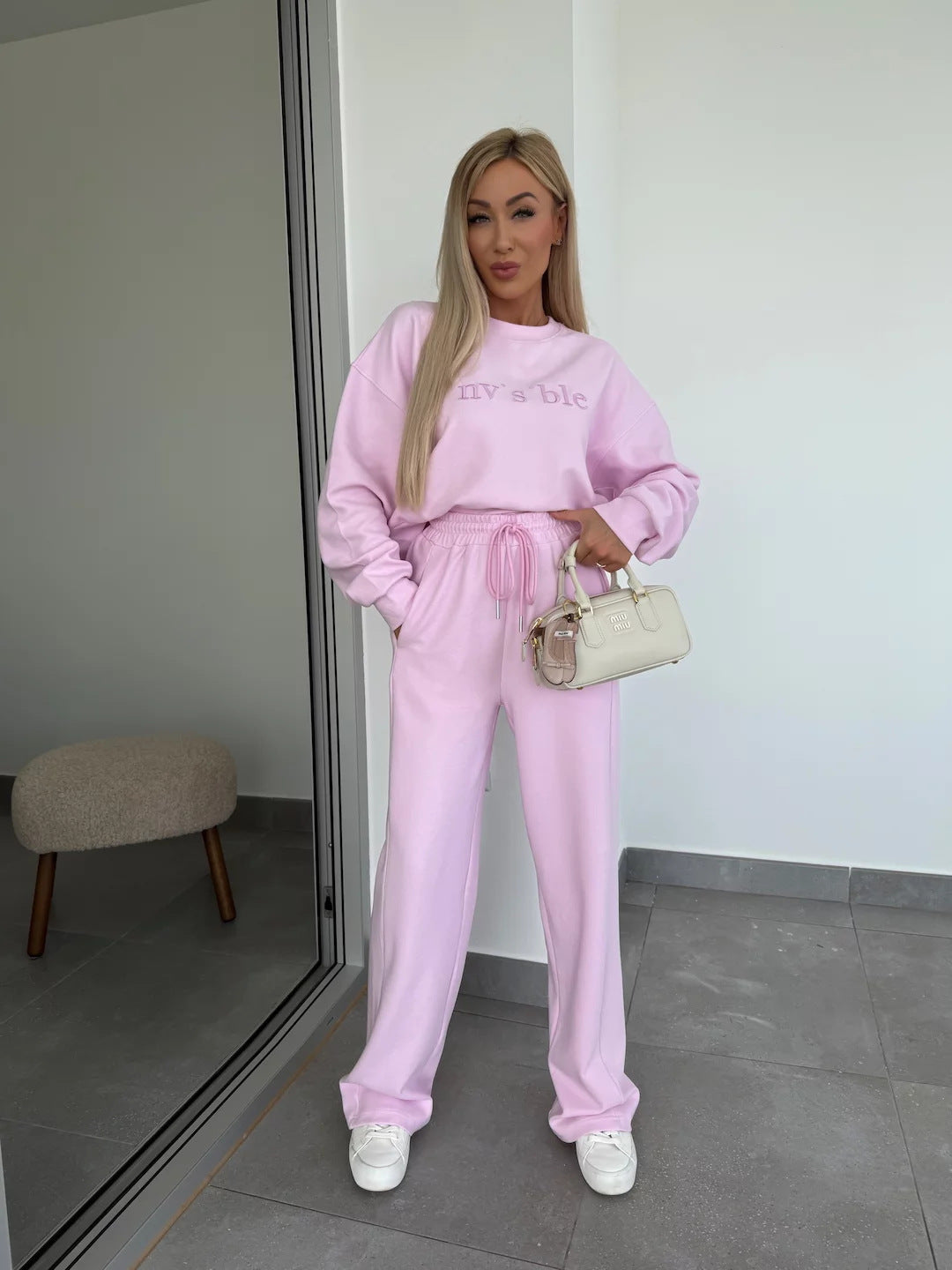 Damen Freizeit-Set mit weitem Sweatshirt und lockerer Hose Drune