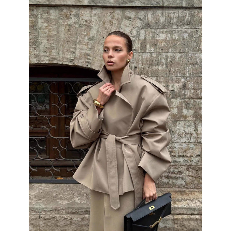 Damen Übergröße Trenchcoat Drune