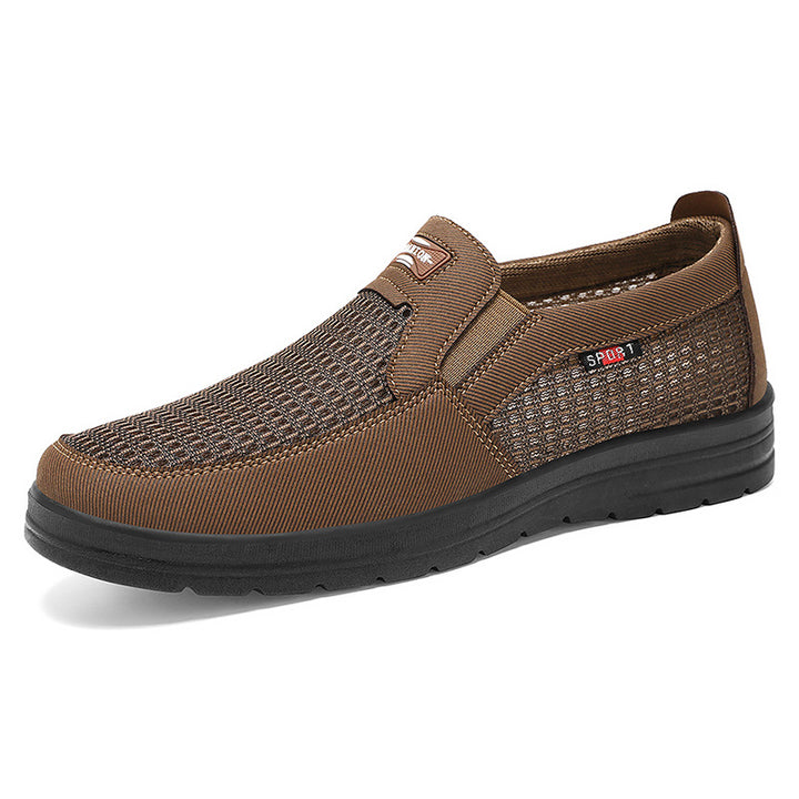 Herren nan atmungsaktiver Slip-On Freizeitschuh mit gestricktem Obermaterial, elastischem Einstieg und stoßdämpfender EVA-Sohle Drune