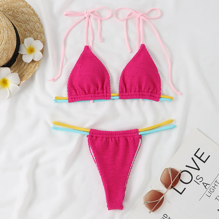 Damen Bikini-Set mit verstellbaren Trägern und kombiniertem Gummibund Drune