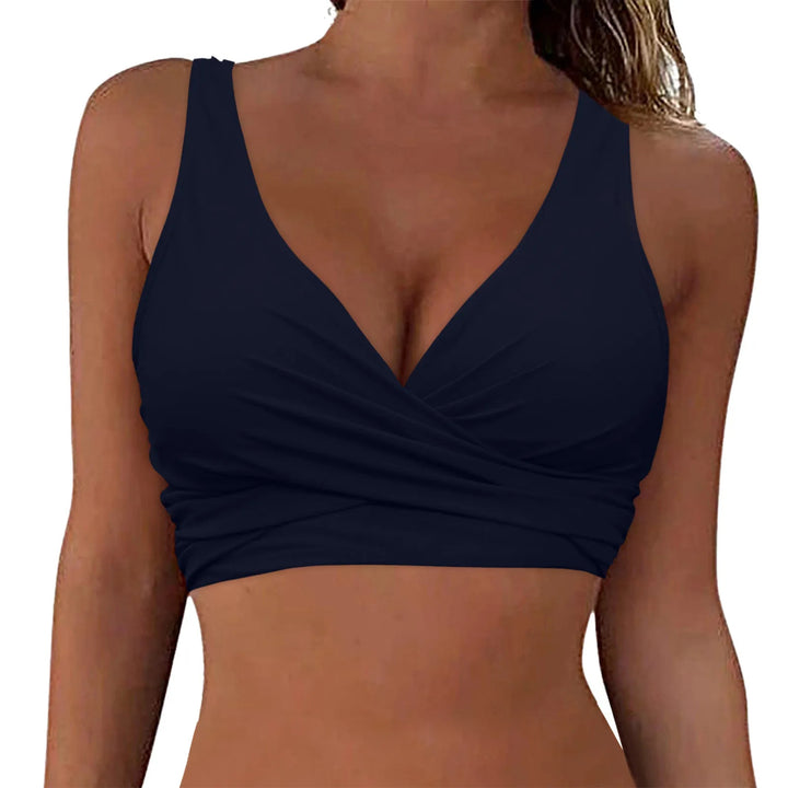 Damen komfortables Wickel-Bikinioberteil Drune