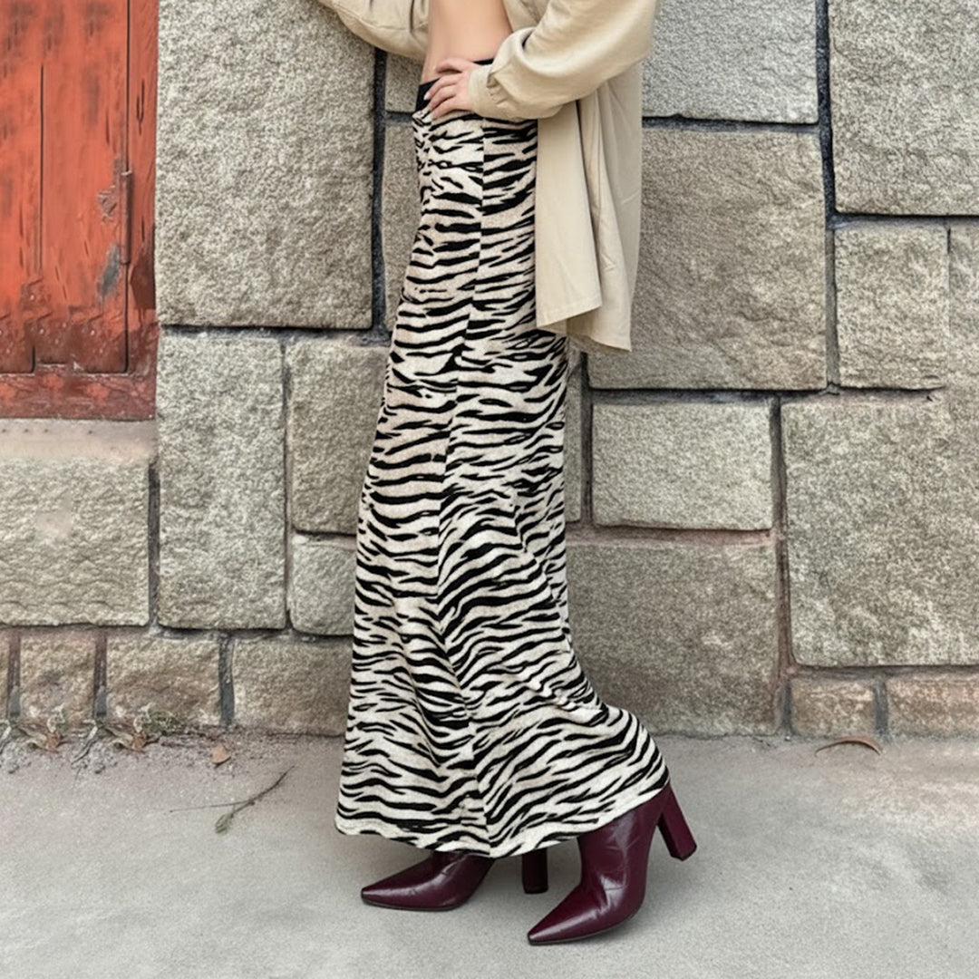 Damen Asymmetrischer Rock mit Rüschendetails und floralem Design Drune