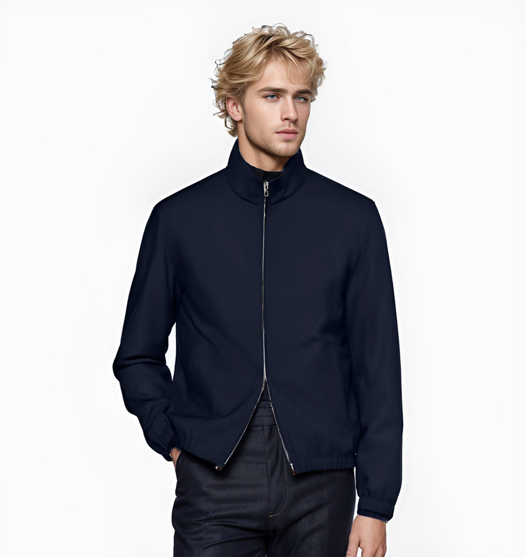 Herren leichte Freizeitjacke mit elastischem Bündchen Drune