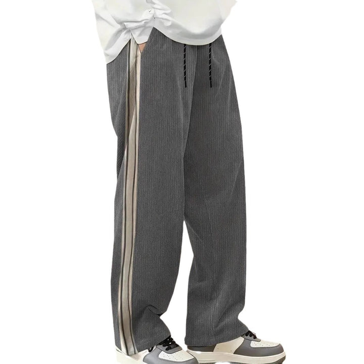 Herren komfortable Freizeithose mit seitlichem Streifen Drune