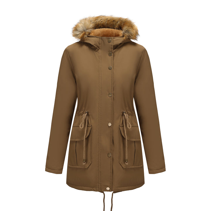 Damen Winterparka mit Pelzkragen Drune