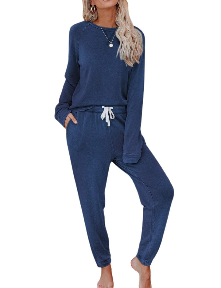 Damen Bequemes Lounge-Set mit schickem Oversized-Pullover und entspannender Hose Drune