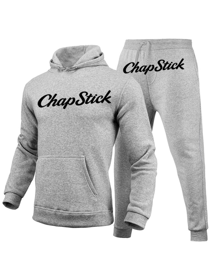 Damen Hoodie- und Jogginghose-Set mit modernem Schriftzug Drune