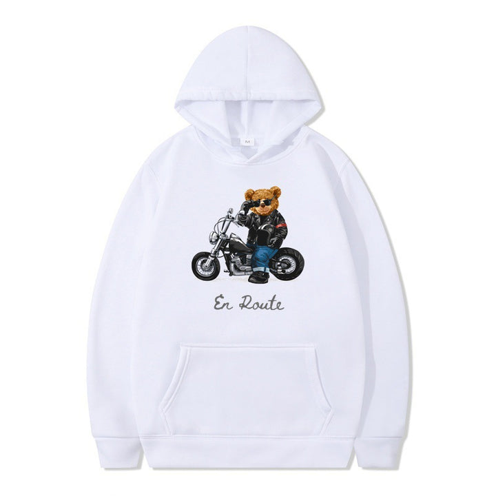 Damen Kapuzenpullover mit einzigartigem Bärenmotiv und lässiger Passform Drune