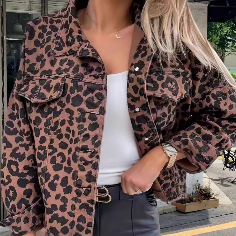 Damen Freizeitjacke im angesagten Leopardenmuster Drune