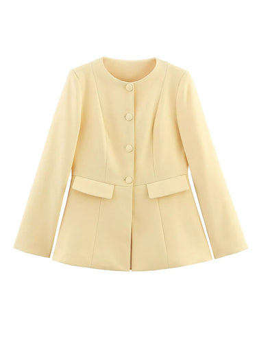 Damen Elegante Blazerjacke mit feinen Knopfdetails und praktischen Taschen Drune
