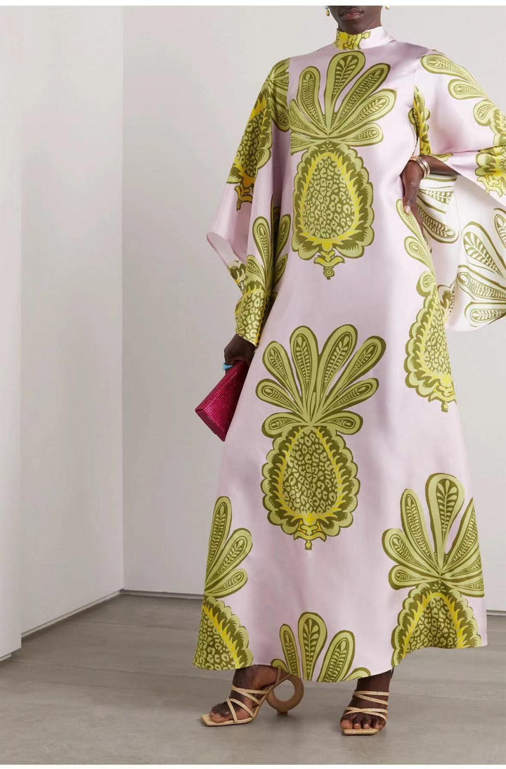Drune | Bedrucktes Dreiviertelarmkleid