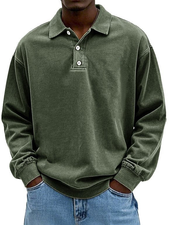 Herren Poloshirt mit Knopfleiste und lässigem Schnitt Drune