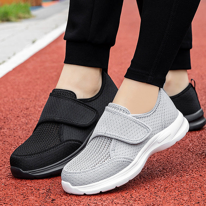 Damen Atmungsaktive Freizeit-Schuhe mit verstellbarem Klettverschluss Drune