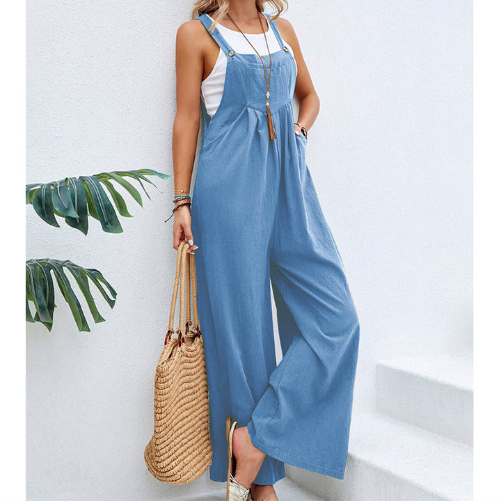 Damen weite Latzhose mit lässigem Schnitt und raffinierten Details Drune