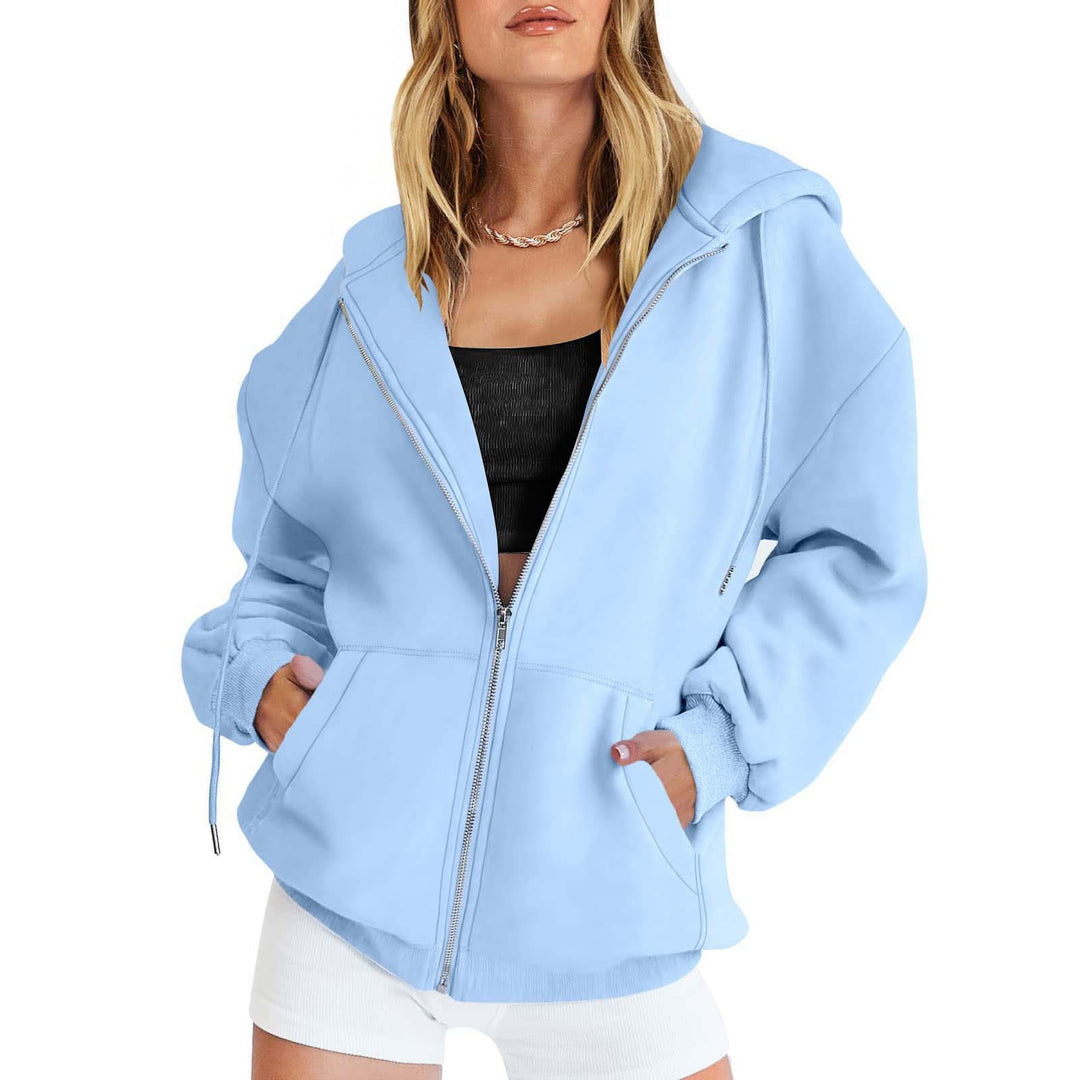 Damen Kapuzenjacke im oversized Schnitt mit praktischen Taschen Drune
