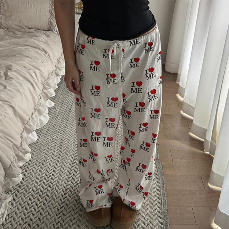 Damen Bequeme Lounge-Hosen mit einzigartigem Motiv Drune