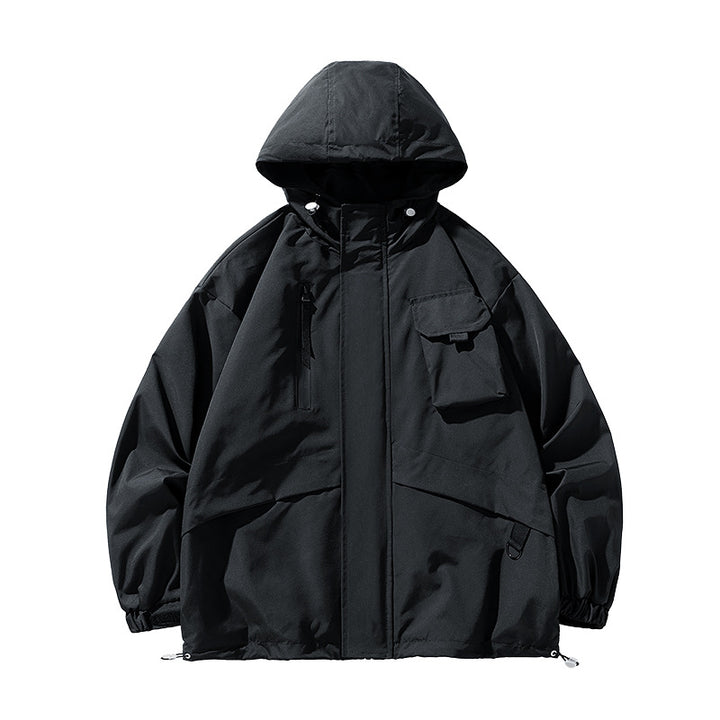 Herren Winddichtes Parka-Jacke Drune