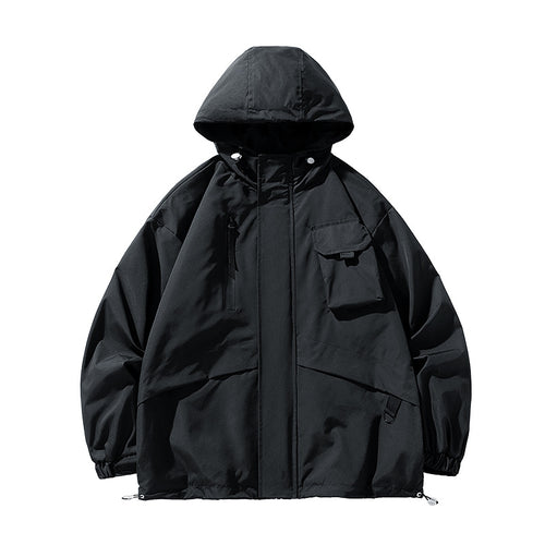 Herren Winddichtes Parka-Jacke Drune