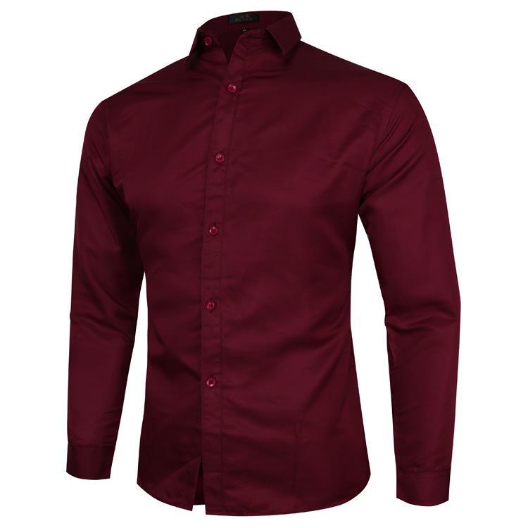 Herren nan Slim-Fit Businesshemd mit Kentkragen Stretchkomfort und bügelleichter Baumwollmischung Drune