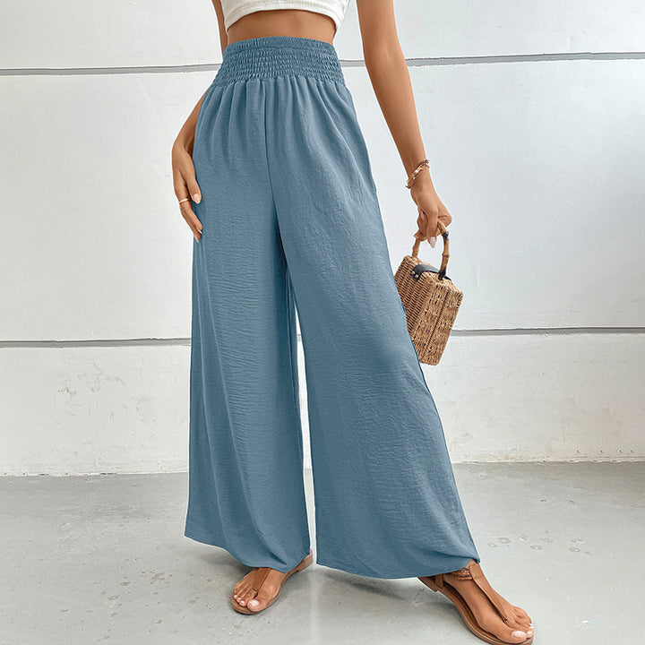 Damen elegante weite Palazzo-Hose Drune