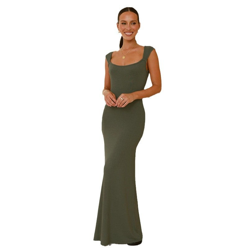 Damen Elegantes und anliegendes Maxikleid Drune