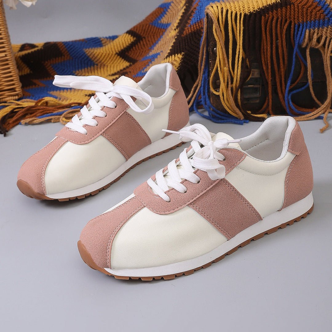 Damen Sportliche Freizeit Sneakers mit strapazierfähigem Obermaterial und rutschfester Sohle Drune