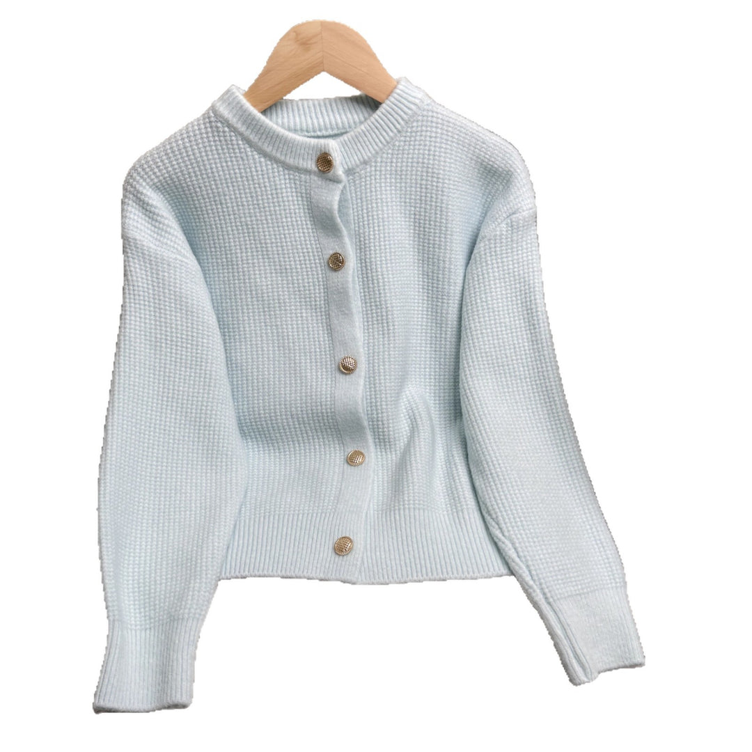 Damen Strickjacke mit Knopfdetails und modernem Strukturmuster Drune