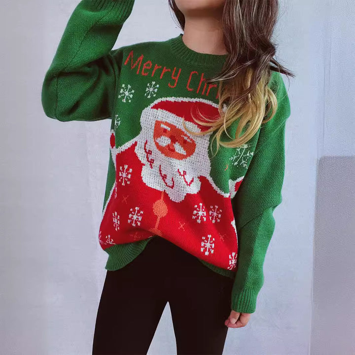 Damen Weihnachts-Pullover mit festlichem Design und hochwertigem Strick Drune