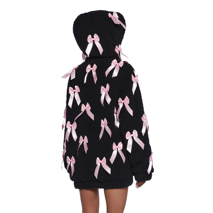 Damen Fleecejacke mit aufwendigen Satinschleifen Drune
