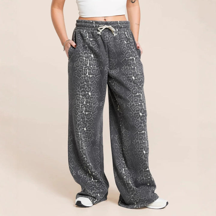 Damen lässiger Hoodie und weite Jogginghose-Set Drune