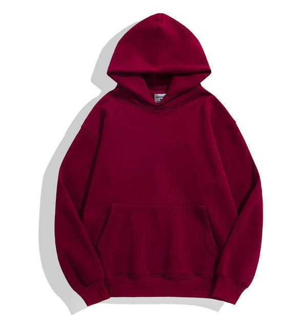 Unisex nan klassischer Kapuzenpullover mit Kängurutasche und weichem Baumwollfleece Drune