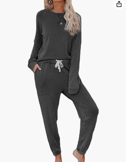 Damen Bequemes Lounge-Set mit schickem Oversized-Pullover und entspannender Hose Drune